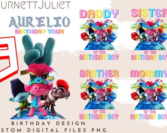 Download Trolls Birthday Svg Etsy