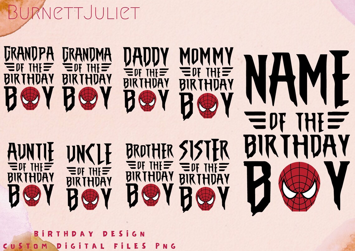 Free Free 177 Birthday Boy Family Svg SVG PNG EPS DXF File