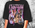 Personalized 90s Bootleg T-Shirt: Custom Photo Collage Design, Girlfriend t shirt Personalised, Vintage tshirt, 90s Bootleg shirt, Rap Shirt product logo