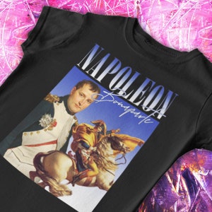 Napoleon Rap T-Shirt | Y2K, Napoleon Bootleg Tee, Funny History, Napoleon, School History,Napoleon Bonaparte, French Revolution,Hip-Hop tees