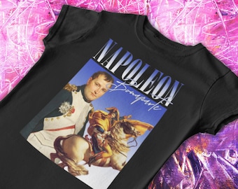 Rap-T-Shirt Napoleon | Y2K, Napoleon Bootleg Tee, lustige Geschichte, Napoleon, Schulgeschichte, Napoleon Bonaparte, Französische Revolution, Hip-Hop-T-Shirts
