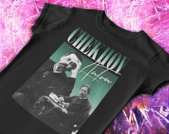 Anton Chekhov T-Shirt: Y2K Rap Style, Famous Writer 90s Tee