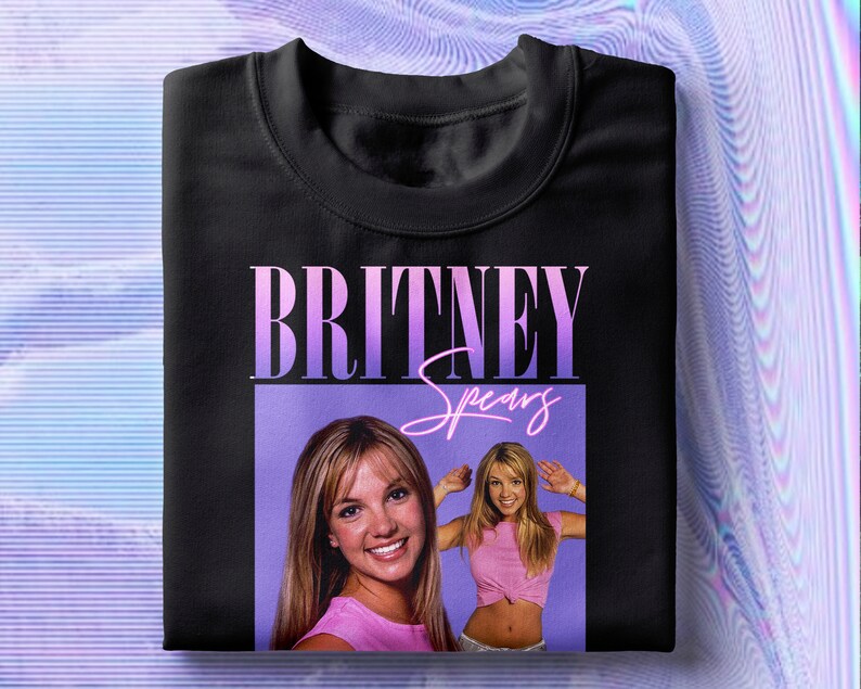 Britney Tee 90s Shirt Vintage Y2K Hip-Hop Inspired Tee | Etsy