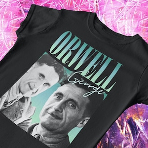 George Orwell T-Shirt: 90s Hip-Hop Style, Book Lover Gift