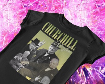 Churchill Rap Tee: Winston Churchill Y2K T-Shirt