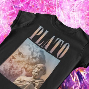 Plato T-Shirt | Plato Tee, 90s Shirt, Y2K, Vintage, Greek Philosophers, Philosophy, Historical Gifts, Ancient Greece, Sociology