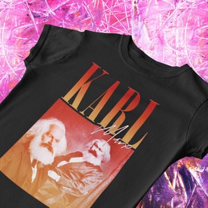 Karl Marx Rap T-Shirt | Hip-Hop Inspired, Communism Tee, Funny Communist, Comrade, Hammer Sickle, Marxism, Leftwing, USSR, Soviet Union, Y2K