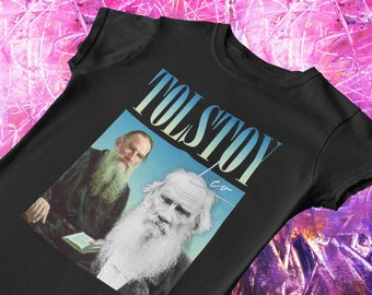 Leo Tolstoy T-Shirt: 90s Hip-Hop Inspired Literary Tee