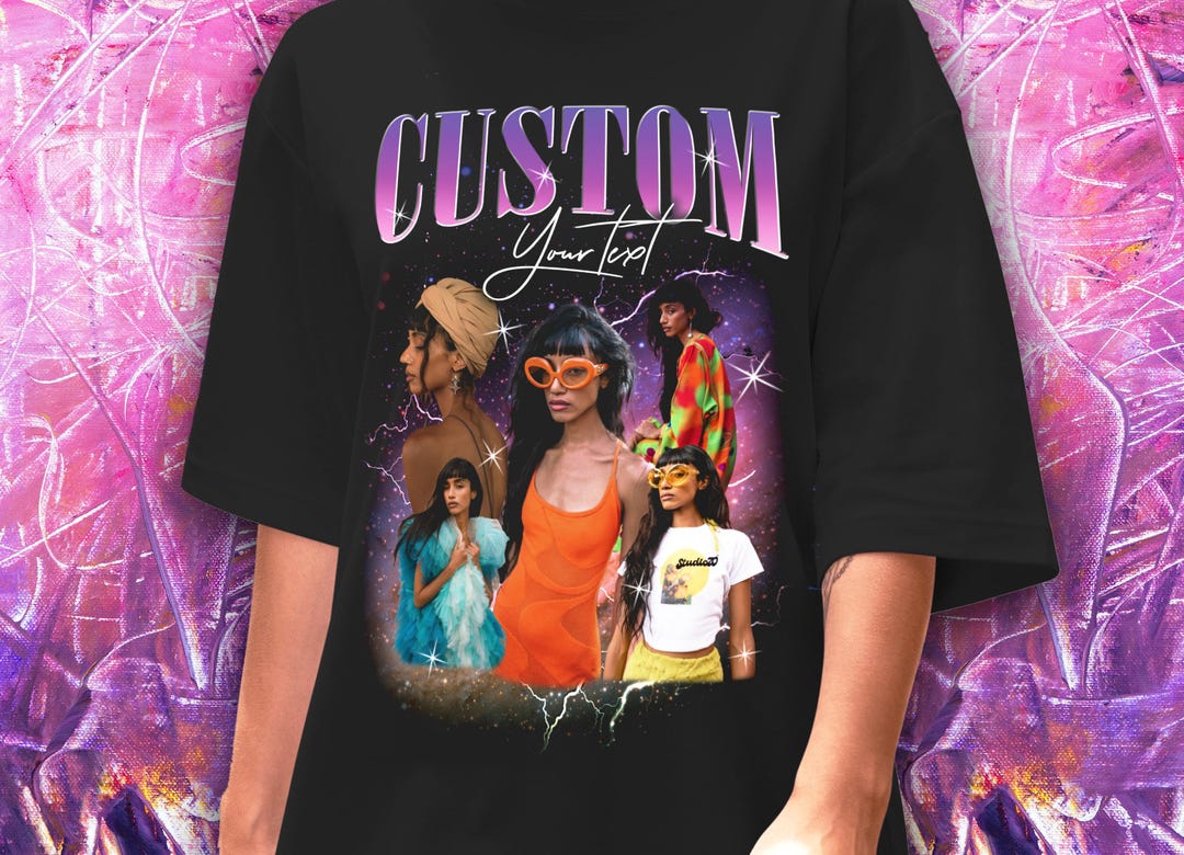 Custom 90s Bootleg T-shirt: Personalized Retro Graphic Tee - Etsy