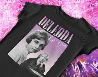 Grazia Deledda T-Shirt | Hip-Hop tee, Italian authors, Grazia Deledda, Italian literature, Nobel Prize, Sardinian authors, women literature