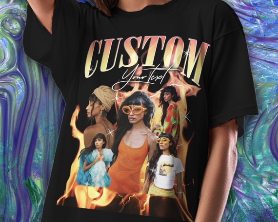 Custom Bootleg Rap T-shirt: Personalized Y2K Retro Graphic Tee