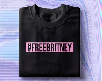Hashtag FreeBritney Unisex T-shirt | Mjuk ringspunnen bomull