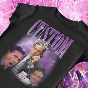 CUSTOM Bootleg Rap Tee, Custom Vintage Bootleg, Custom Your Own Bootleg Rap Unisex T-Shirt, Personalised Rap Tee Shirt, Custom Photo T-Shirt