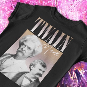 Mark Twain T-shirt: Y2K-romanförfattare