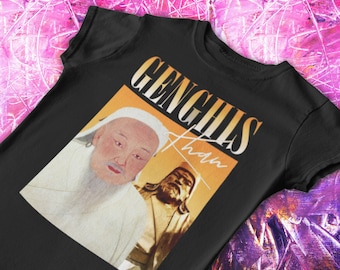 Genghis Khan T-Shirt | Y2K TShirts, 90s Shirt, Vintage, Mongolian, The Mongols, Ghenghis, Famous Historic Figures, Mongol Empire, Chinggis