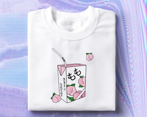 Japanese Peach Soft Drink T-Shirt - Aesthetic Shirt Japanese Peach Soft Drink T-Shirt - Aesthetic Shirt