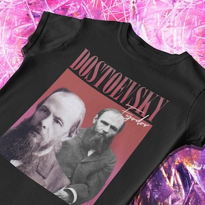 Dostoevsky Y2K T-Shirt | Fyodor Dostoevsky, Rap shirt, Classic Authors, Russian Literature, Russian Authors, Literature Gifts, 90s style