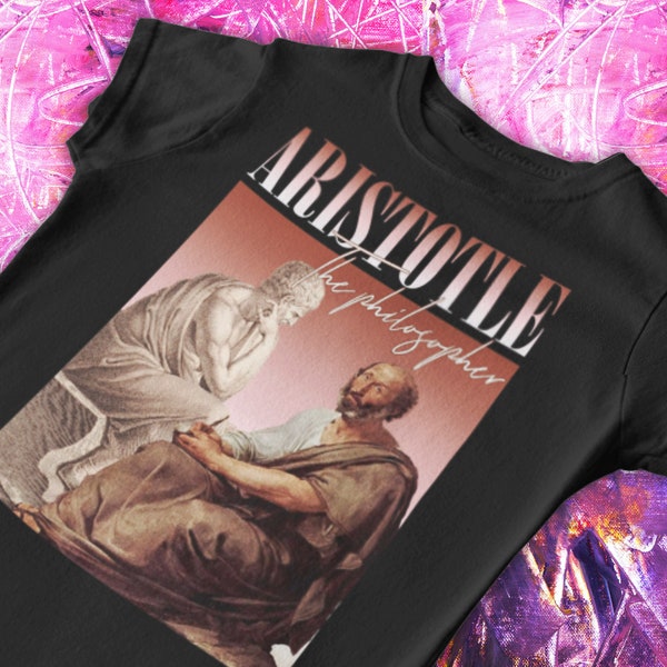 Aristoteles T-Shirt | Aristoteles Tee, 90er Jahre Shirt, Y2K, Vintage, griechische Philosophen, Philosophie, historische Geschenke, antikes Griechenland, Soziologie