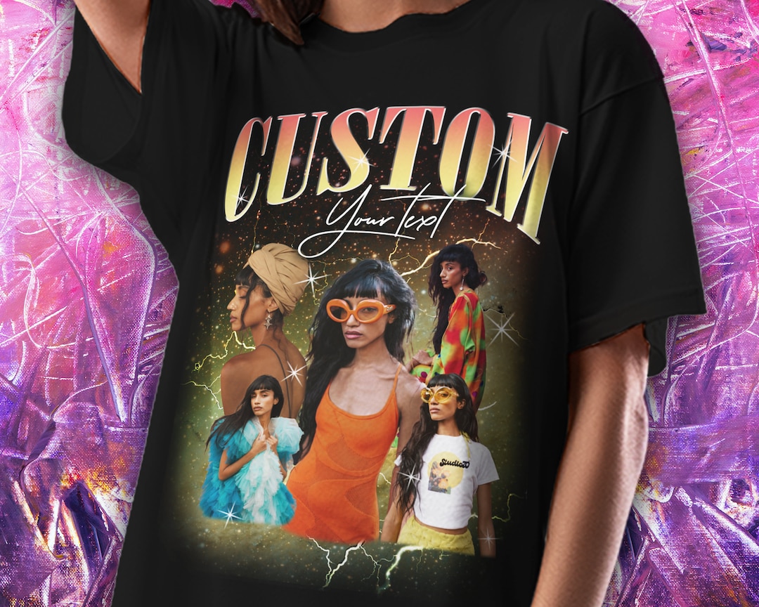 Custom 90s Bootleg Graphic Tee: Personalized Retro Rap T-shirt - Etsy