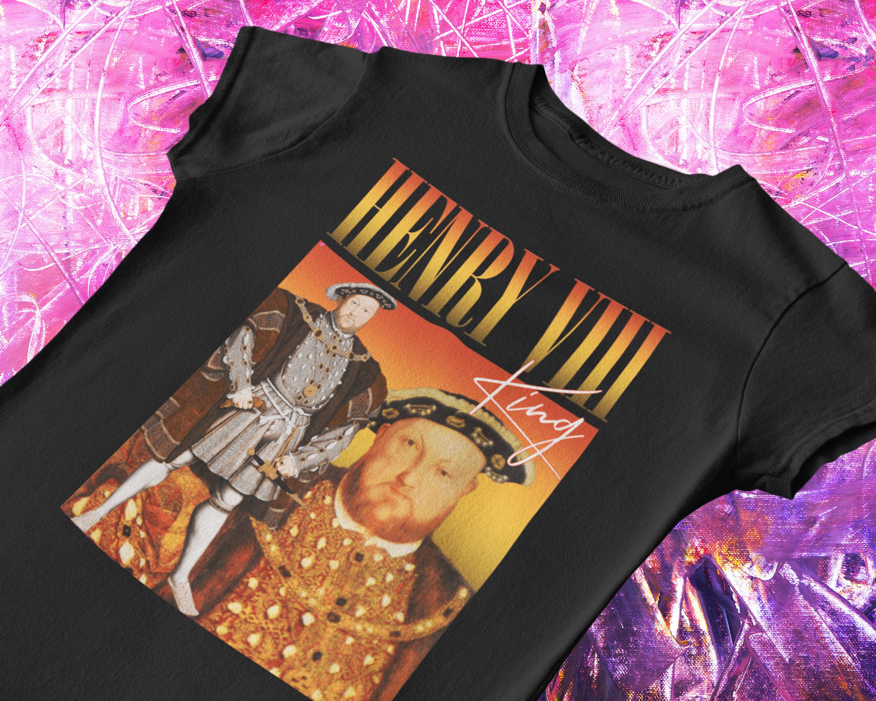 Henry VIII Rap T-Shirt | Hip-Hop Inspired, Henry VIII Bootleg Tee, Funny History, Henry viii Shirt, School History, British History, Tudors