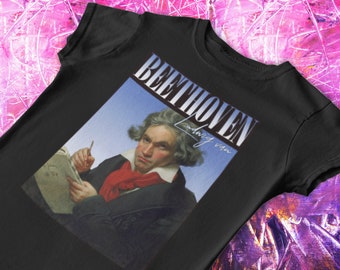 Beethoven T-Shirt: Y2K Hip-Hop Inspired, 90s Soft Ringspun Cotton