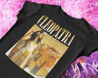 Cleopatra T-Shirt: Vintage 90s Rap-Inspired Egyptian Queen Tee