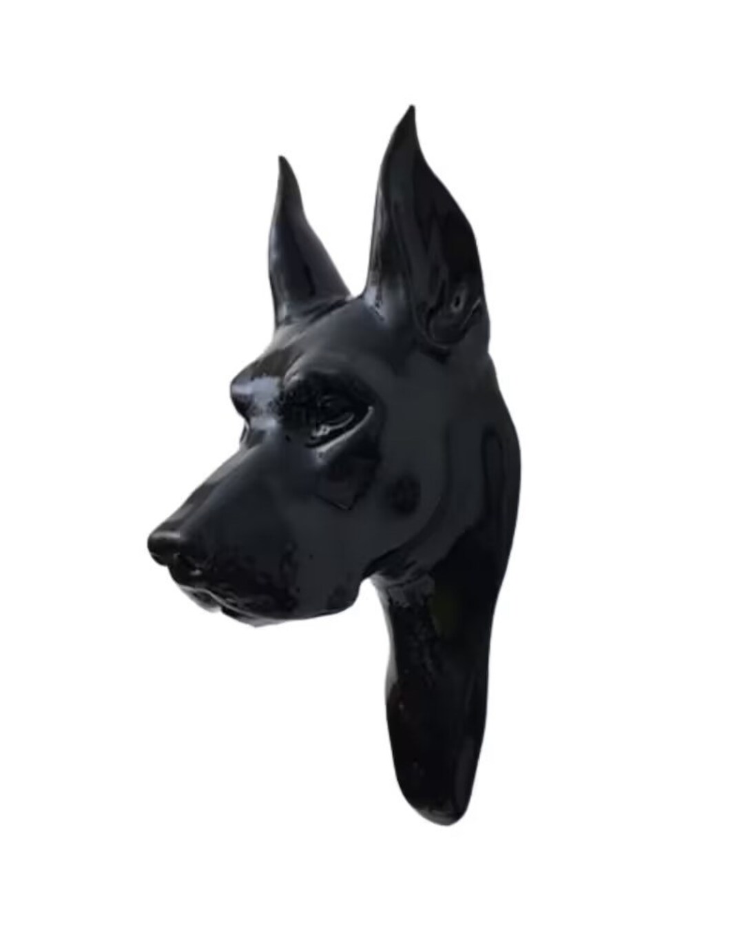Dog Wall Statue Doberman Wall Bust Animal Decor Gift for Etsy