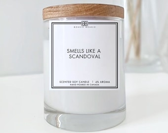 Scandoval | Bravo Candles | Soy Wax Candle | Scented Candle | Reality TV | Funny Gift | Smells Like a Scandoval | VPR