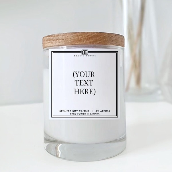 Custom Candles | Personalized Soy Wax Candle | Unique Gift | Candle With Message | Scented Candle | Your Text Here | Handmade | Gift