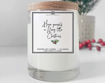 Christmas Soy Wax Candle | Balsam & Cedar Scent