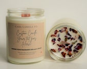 PERSONALIZED SOY Candles Handmade Luxury Wax Candles Customized Gift Ideas Mother 39 s Day Gifts For Her Spring Decor Easter Gifts