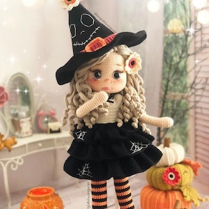 ENGLISH PATTERN Pumpkin Doll Amigurumi PDF
