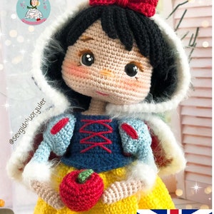 ENGLISH PATTERN Snow White Amigurumi PDF