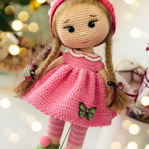 Amigurumi Doll PATTERN/ Crochet Princess Rose Doll Pattern/ Etsy