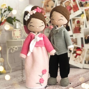 DEUTSCHE ANLEITUNG Ae Cha(women) Doll Amigurumi PDF