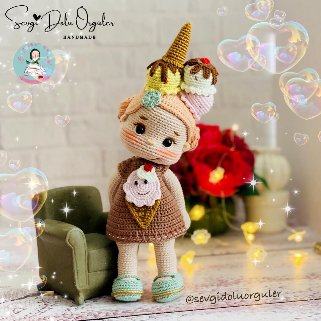 ENGLISH PATTERN Icecream Doll Amigurumi PDF