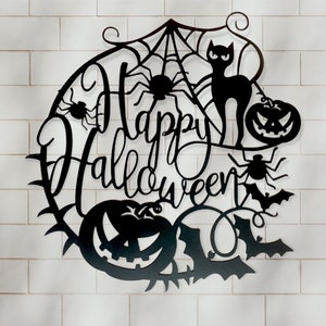 Happy Halloween Sign | Metal Art