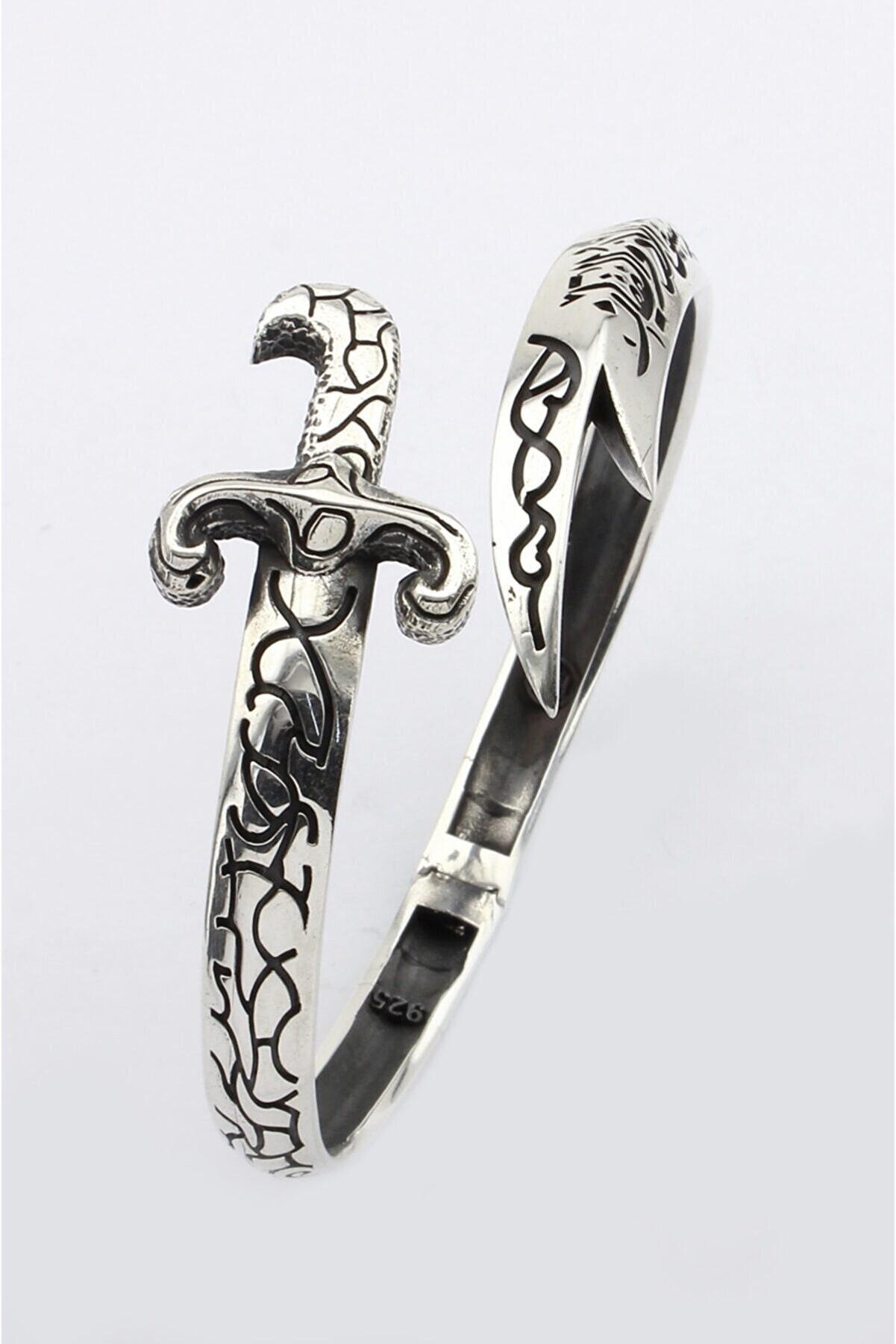 Amazon.com: Sterling Silver Mens Sword Bracelet, Silver Warrior Bracelet,  Silver Sword Bracelet, Unisex Bracelet, 925k Sterling Silver Bracelet :  Handmade Products