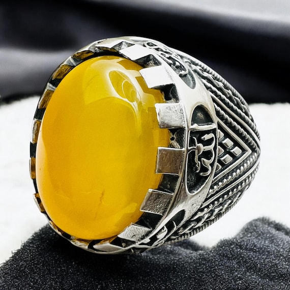 Hirz Sharaf al Shams 925 Silver natural akik Ring ,Hz Ali Ya Hossein Hussein, Islamic Shia hand crafted talisman protection Taweez amulet