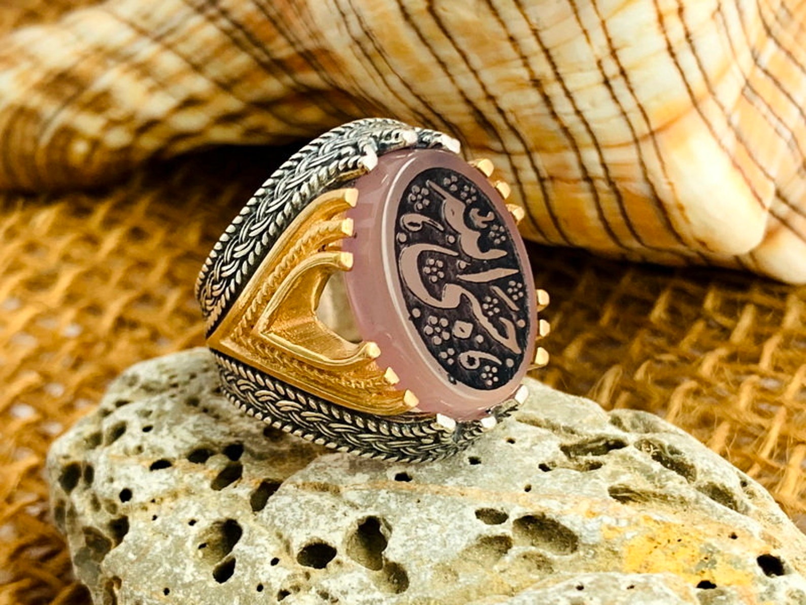 Islamic Ring Moslem Muslim Shia Ring Arabic Holly Quran Etsy