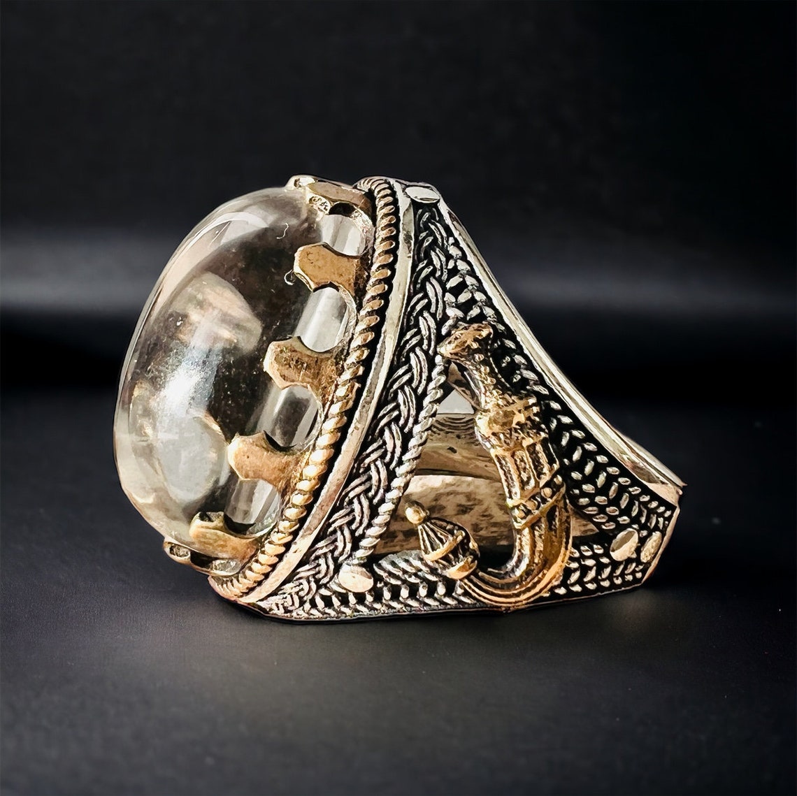 925 Silver Ring Islamic Genuine Dur Najaf Oval Shia Moslem - Etsy