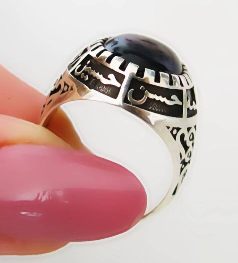 Handmade Shia Ring Men's Woman's Yemeni Aqeeq Etsy