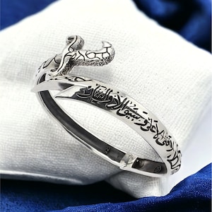 925 Silver Sword Bracelet , Handmade Bracelet , Mens Zulfiqar Bracelet , Silver Man Warrior Bracelet , 925k Sterling Silver Bracelet