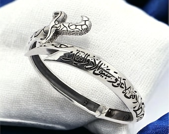 925 Silver Sword Bracelet , Handmade Bracelet , Mens Zulfiqar Bracelet , Silver Man Warrior Bracelet , 925k Sterling Silver Bracelet