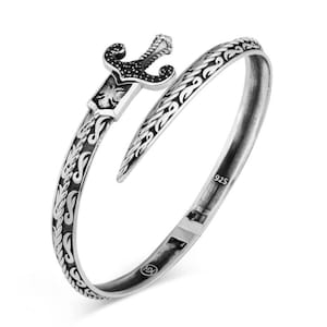 925 Silver Sword Bracelet , Handmade Bracelet , Mens Zulfiqar Bracelet , Silver Man Warrior Bracelet , 925k Sterling Silver Bracelet