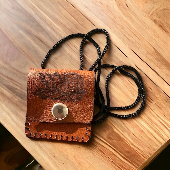 Leather Empty Pendant for Hirz Imam Javad ,doa, quran.zekr ,Taweez