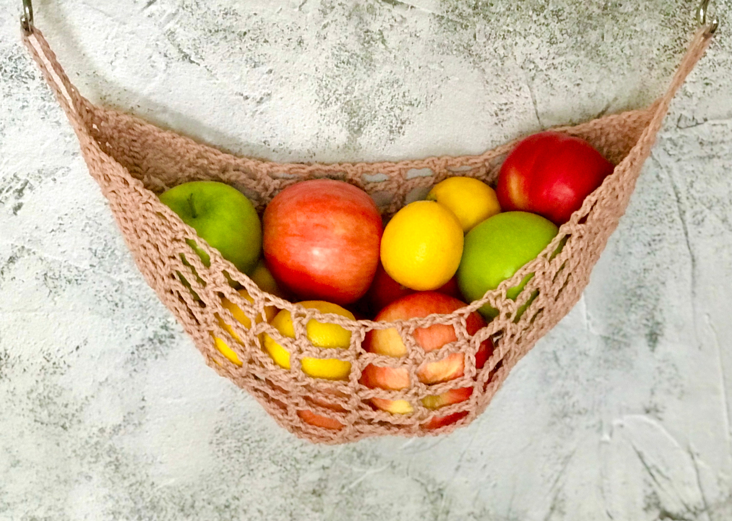 Fruit hammock PDF PATTERN VIDEO Easy crochet pattern Etsy