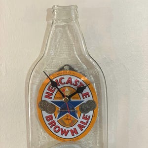New Castle Ale Squashed / Flattened Bottle Wall Clock
