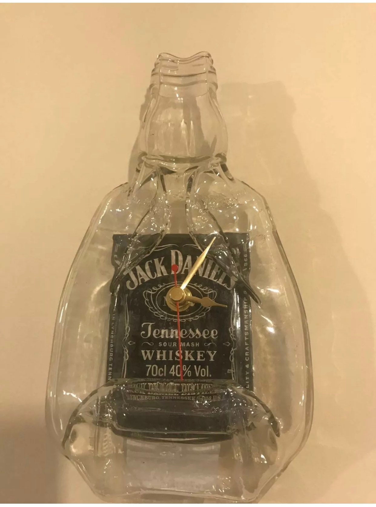 Jack Daniels Squashed / Flattened Bottle Wall Clock - Etsy
