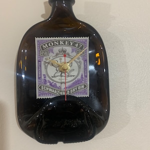 Monkey 47 Gin Flattened/Squashed Bottle Wall Clock